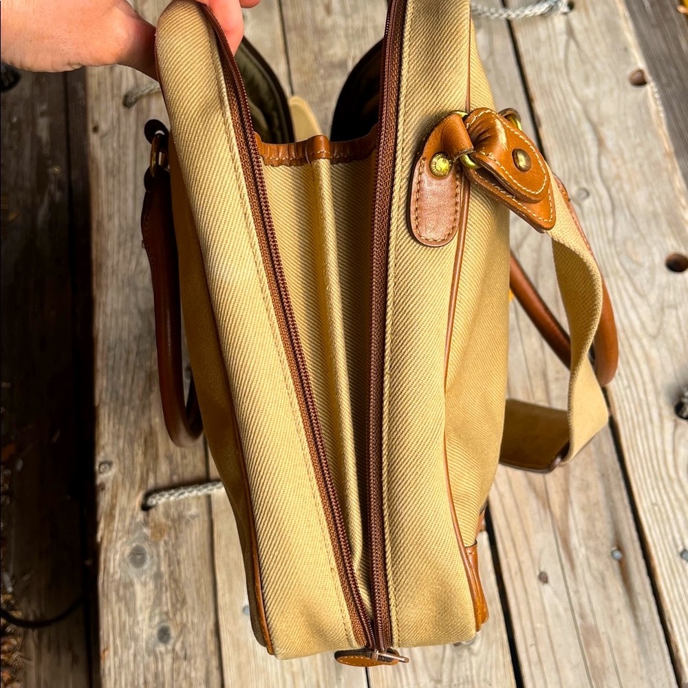 Vintage Ghurka No 105 Madison Canvas Leather Briefcase Messenger USA Rare - Picture 16 of 17